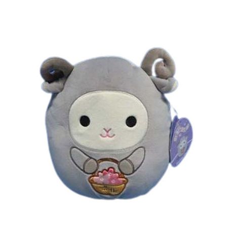 Детские мягкие игрушки Squishmallows Hunky Dory the Ram Holding Flower Basket 8-inch Plush Toy