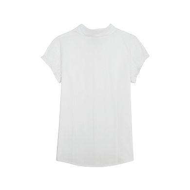 Girls 4-16 IZOD Button Front Classic Blouse in Regular & Plus Size