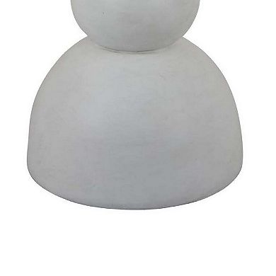 Accent Plant Stand table, 20 Inch Hourglass Design Classic White Resin