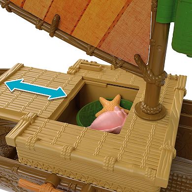 Disney's Moana Floating Ocean Voyager Canoe Playset with 9 Accessories