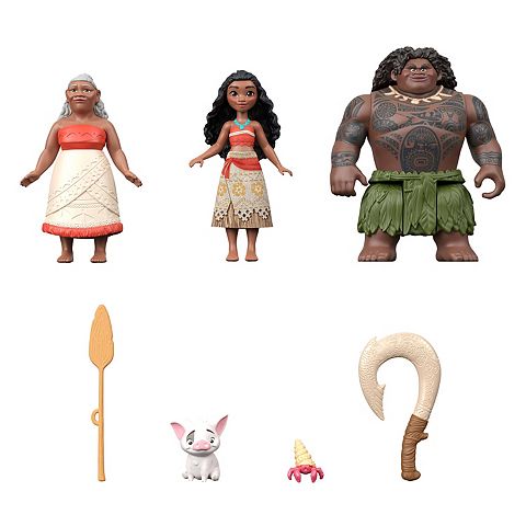 Детские куклы Disney Princess Moana Character Set with 3 Dolls & 2 Animal Friends