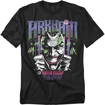 Big & Tall DC Comics Batman Joker Arkham Haha Graphic Tee
