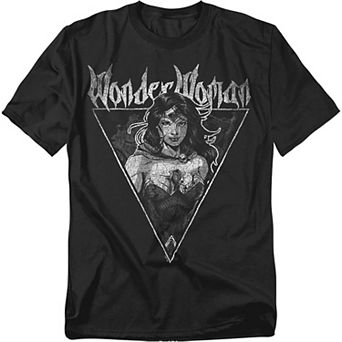 Big & Tall Justice League of America Wonder Woman Vintage Graphic Tee