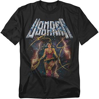 Big & Tall Justice League of America Wonder Woman Galaxy Graphic Tee