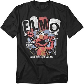 Big & Tall Sesame Street Elmo Concert Graphic Tee