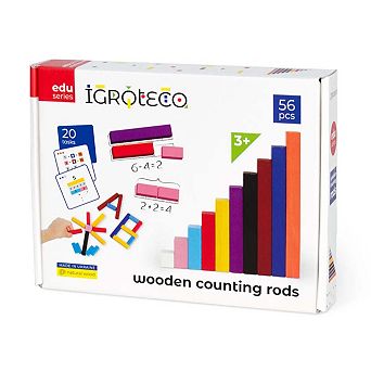 Igroteco Wooden Wooden Counting Rods 56 pc