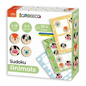 Igroteco Wooden Sudoku Animals 16 pc