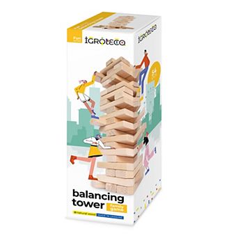 Igroteco Wooden Colorful Balancing Tower