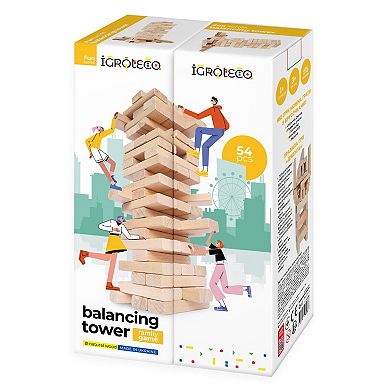 Igroteco Wooden Colorful Balancing Tower