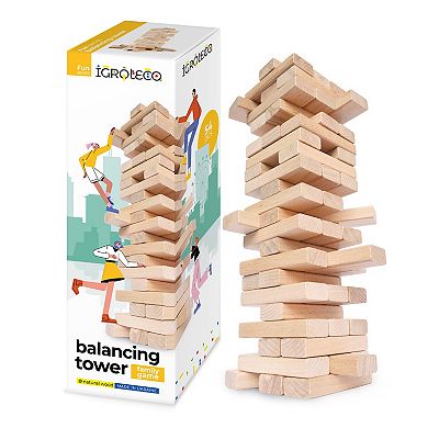 Igroteco Wooden Colorful Balancing Tower