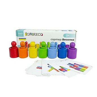 Igroteco Wooden Wooden Rainbow Sorter