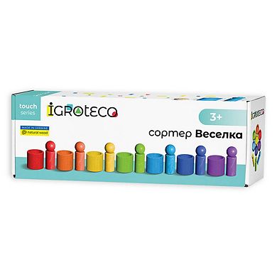 Igroteco Wooden Wooden Rainbow Sorter