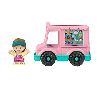 Little People Ice Cream Truck Push-Along Toy Vehicle & Toy Figure