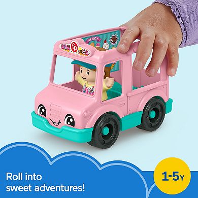 Little People Ice Cream Truck Push-Along Toy Vehicle & Toy Figure