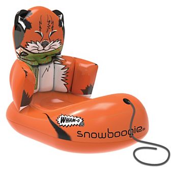 Wham-O Snowboogie 33" Inflatable Winter Snow Sled Cold-Resistant with Tow Rope for Kids Boys Girls
