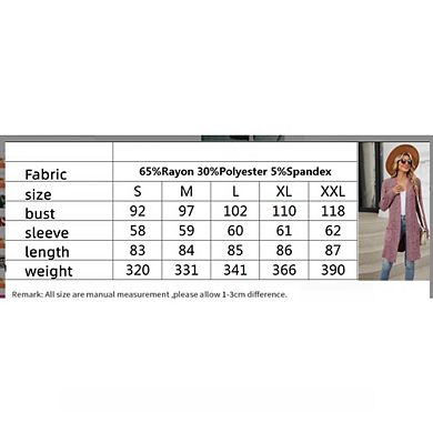 Lightweight Open Front Cardigan for Women Long Sleeve Causal Bolero Button Down Soft Sweater