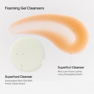 Radiate Brightness with Superfood + Superfruit Cleanser Duo Brightening Skincare Gift Set