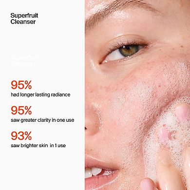 Radiate Brightness with Superfood + Superfruit Cleanser Duo Brightening Skincare Gift Set