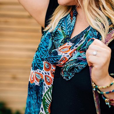 Peacock Pattern Scarf