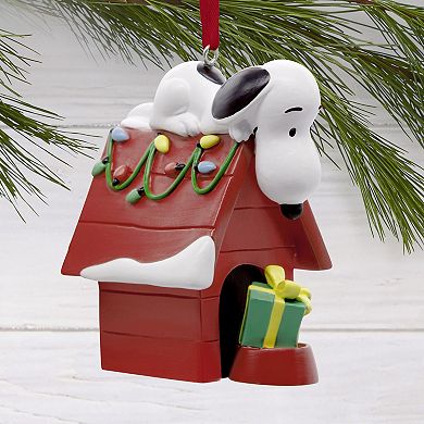 Hallmark Peanuts Snoopy on Holiday Doghouse Christmas Ornament