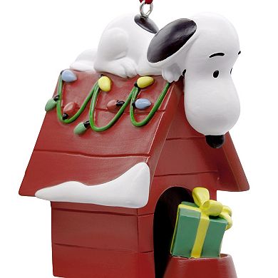 Hallmark Peanuts Snoopy on Holiday Doghouse Christmas Ornament