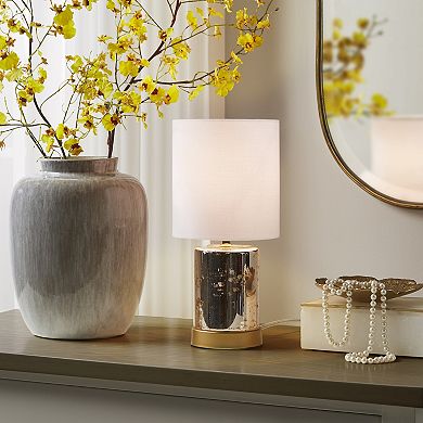Lumina Decorative Table Lamp with Gold Accents