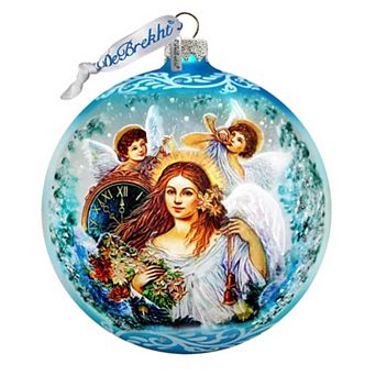 Christmas Angel Glass Ornament Limited Edition by G. DeBrekht - Christmas Decor