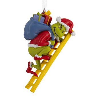 Hallmark Dr. Seuss's How the Grinch Stole Christmas! Grinch on Ladder Ornament