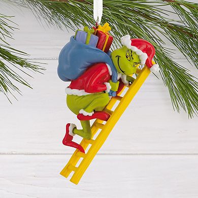 Hallmark Dr. Seuss's How the Grinch Stole Christmas! Grinch on Ladder Ornament