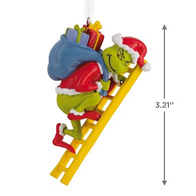 Hallmark Dr. Seuss's How the Grinch Stole Christmas! Grinch on Ladder Ornament