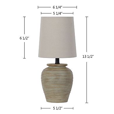 Vintage Wash Textured Accent Table Lamp
