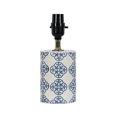 Ceramic Blue & White Accent Table Lamp