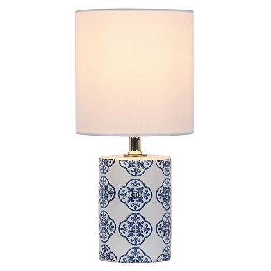 Ceramic Blue & White Accent Table Lamp