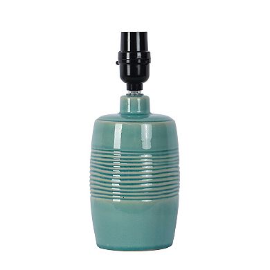 Blue Finish Textured Accent Table Lamp