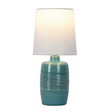 Blue Finish Textured Accent Table Lamp
