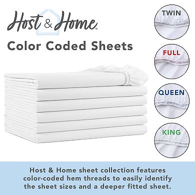 Lulworth T180 Fitted Sheets White (6/Pack)