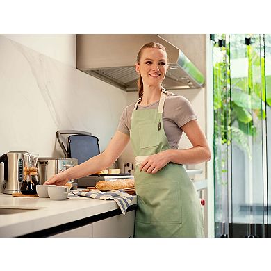 Bib Apron with Pockets - Twill