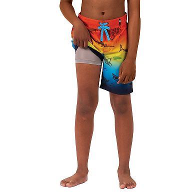 Boys 4-20 ZeroXposur Surfer Boardshorts Swim Bottoms