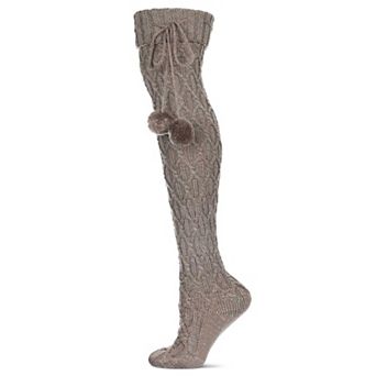 Women's Interdiamond Chunky Knit Over The Knee Warm Sock