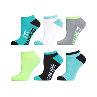Fit Happens Half Cushioned Low-cut Socks 6 Pack