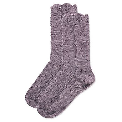 Diamond Dance Chunky Knit Boot Sock
