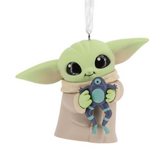 Hallmark Star Wars: The Mandalorian Grogu With Frog Ornament