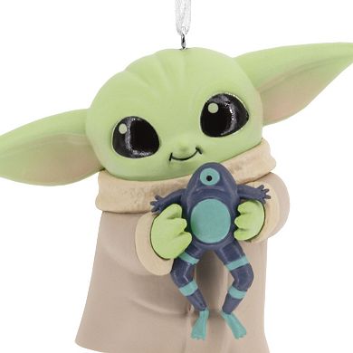 Hallmark Star Wars: The Mandalorian Grogu With Frog Ornament