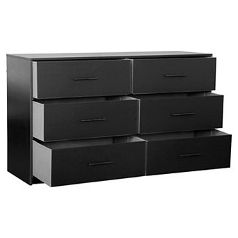 6-Drawer Dresser with Large Fabric Drawers