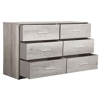 6-Drawer Dresser with Large Fabric Drawers
