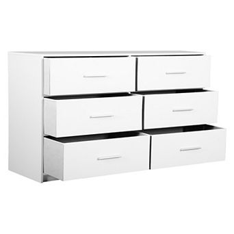 6-Drawer Dresser with Large Fabric Drawers
