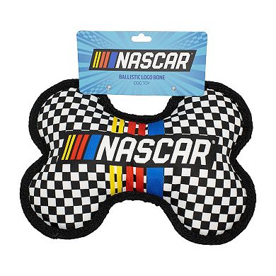 Nascar Ballistic Logo Bone Dog Toy