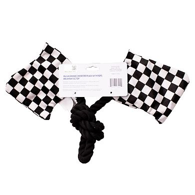 Nascar Checkered Crinkle Flag Dog Toy