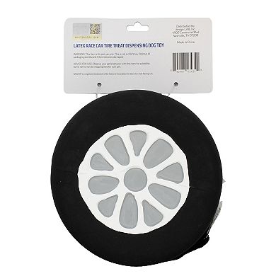 Nascar Latex Tire Treat Dispenser Dog Toy