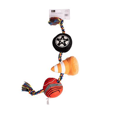 Nascar Rope Tug Racing Icons Dog Toy